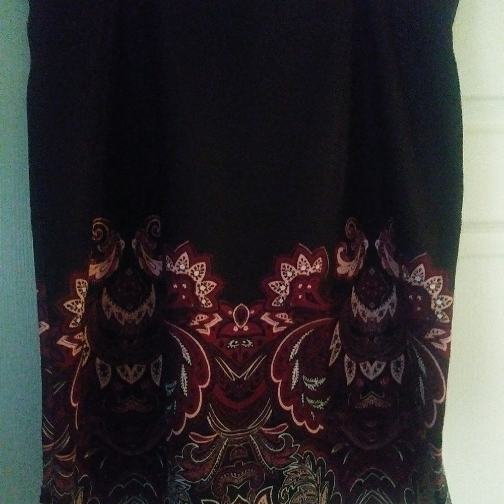 2X NWT Black skirt with flowers